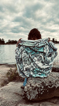 Cozy Map Blanket | GBAYCo. Pointe Au Baril Edition