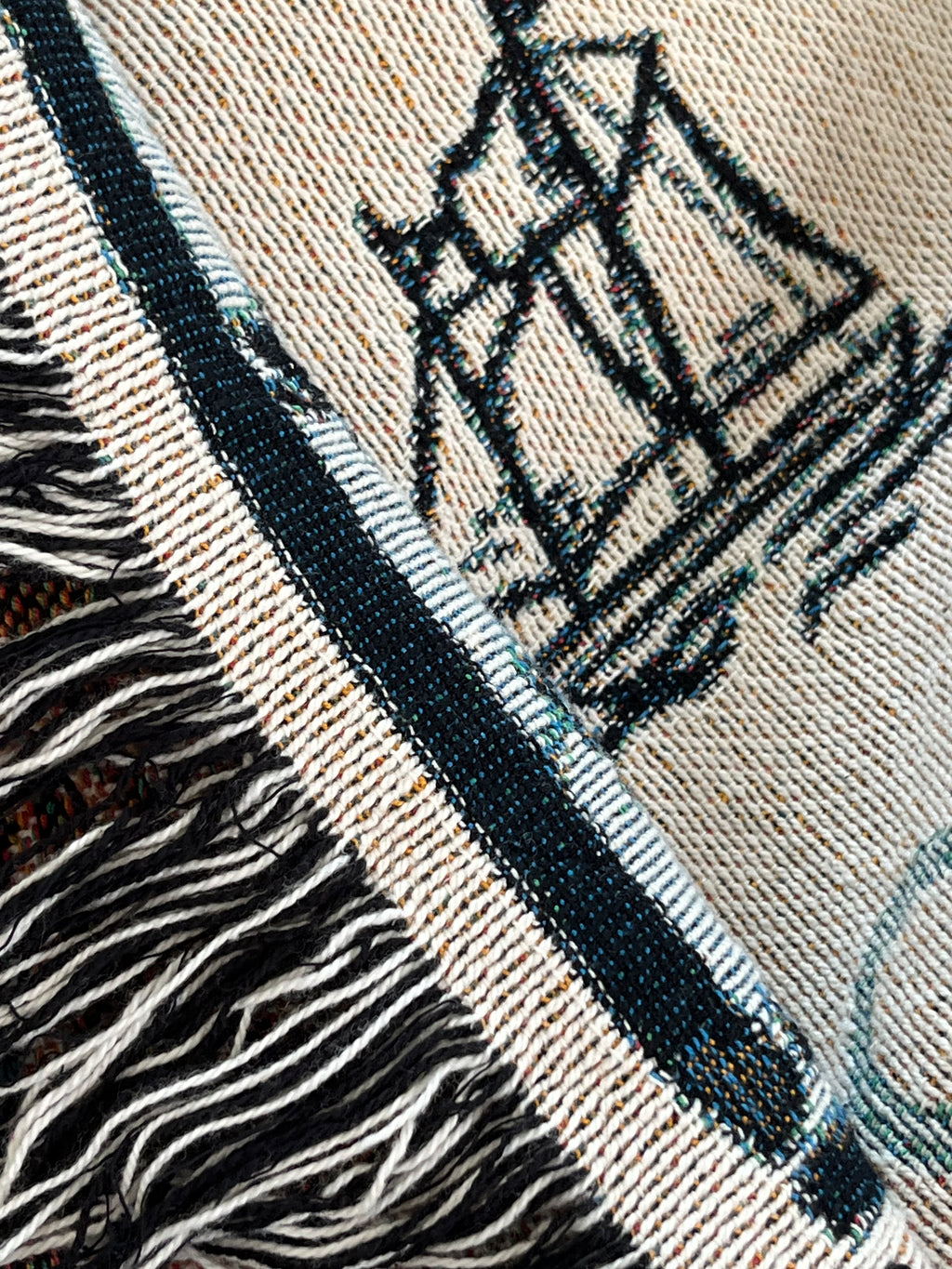 Woven Map Blanket | GBAYCo. Pointe Au Baril Edition