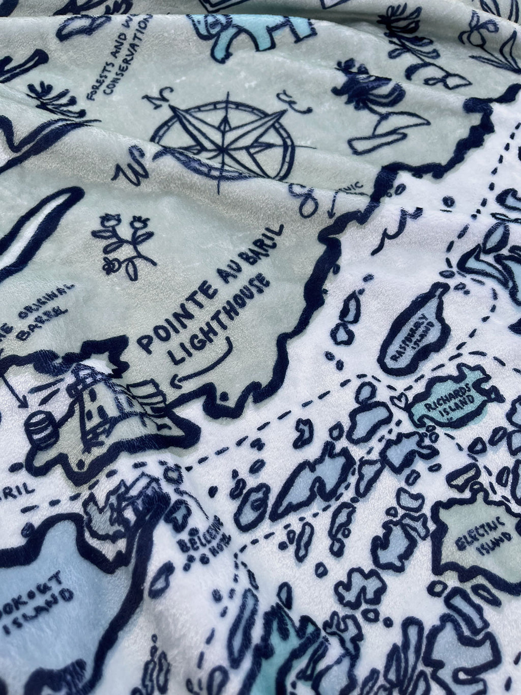 Cozy Map Blanket | GBAYCo. Pointe Au Baril Edition